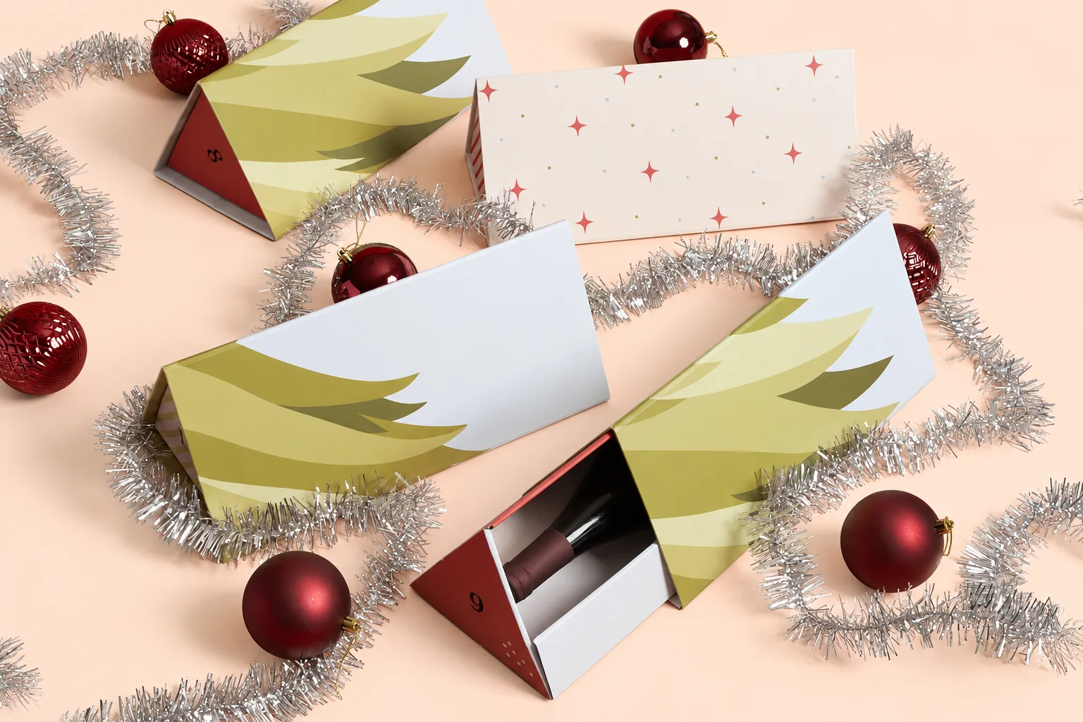 The wine Advent Calendar ready for the festive countdown